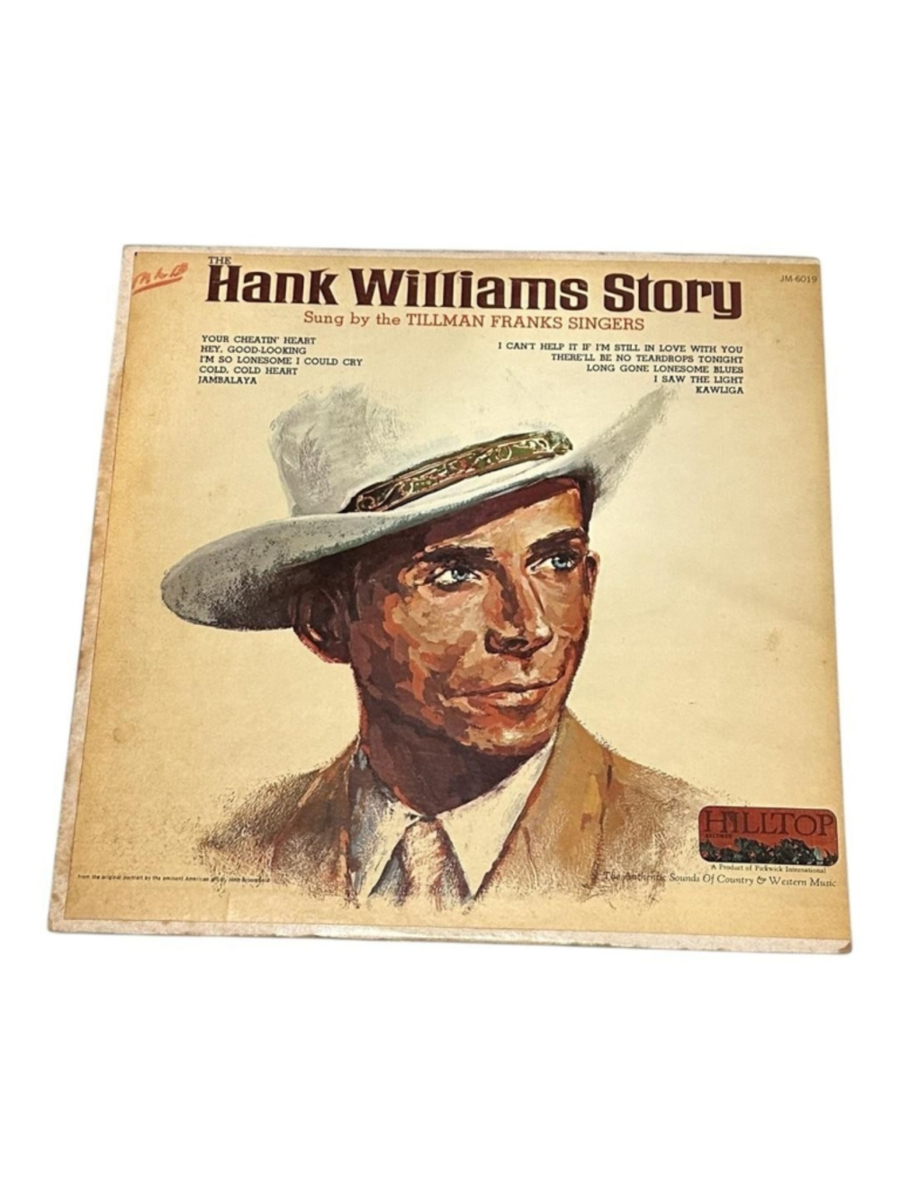 Vintage Tillman Franks Singers Vinyl LP Hank Williams Hilltop Country Black USA
